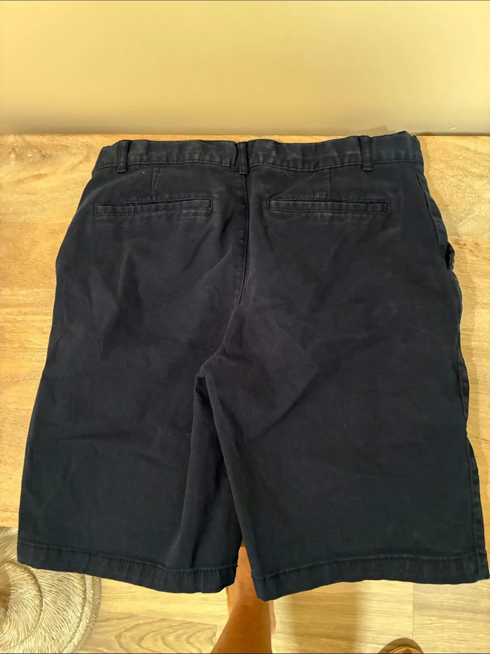 The Children's Place Navy Blue Kids Chino Shorts 10 Husky